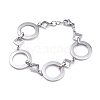 Tarnish Resistant 304 Stainless Steel Link Chain Bracelets BJEW-G582-63P-1