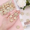 Olycraft 50Pcs Alloy Buttons DIY-OC0008-43-3