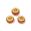 Alloy Rhinestone Clay Pave Beads ALRI-D300-04G-05-1