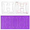 Acrylic Earring Handwork Template TOOL-WH0156-003-5