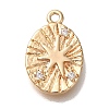 Brass Micro Pave Cubic Zirconia Pendants KK-U038-20G-1