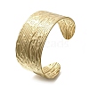 304 Stainless Steel Textured Cuff Bangles BJEW-G734-01B-G-4