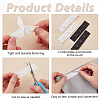 60 Pairs 2 Colors Polyester Snap Button Tape DIY-FG0006-40-4