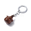 Natural Mahogany Obsidian Keychains KEYC-P011-04P-01-2