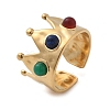 Natural Carnelian & Lapis Lazuli & Malaysia Jade Finger Rings STAS-Z112-09G-01-4