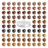 100Pcs 8mm Natural Mookaite Round Beads DIY-LS0002-57-1