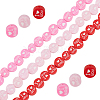 6 Strands 3 Colors Handmade Polymer Clay Bead Strands CLAY-PA0001-43-1