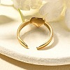 304 Stainless Steel Open Cuff Rings for Women RJEW-R010-04G-3