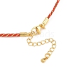2MM Nylon Braided Cord Necklace Making MAK-A019-02G-21-3