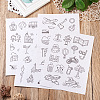 60 Patterns Non-woven Fabrics Water-soluble Embroidery Aid Drawing Sketch DIY-TAC0100-013-5