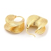 Rack Plating Brass Hoop Earrings EJEW-K263-07G-2