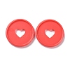 Heart Plastic Loose Leaf Ring Round Binder Discs DIY-WH0304-348B-02-1