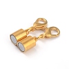 Brass Magnetic Clasps X-KK-P001-60G-2