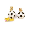 Brass Enamel Pendants KK-CBAEBFB-01A-G-1