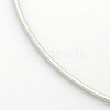 Non-Tarnish Casual Style 304 Stainless Steel Snake Chain Choker Necklaces X-STAS-O037-05-2