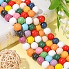 5 Strands 5 styles Halloween Spray Painted Natural Wood Beads Strands WOOD-YW0001-04-5
