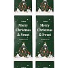 50Pcs Christmas Square with Word Merry Christmas Roll Stickers DIY-M070-03B-2