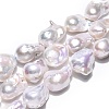 Natural Baroque Pearl Keshi Pearl Beads Strands PEAR-S019-02C-03-2