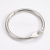 Iron Loose Leaf Book Binder Hinged Rings IFIN-WH0015-01-30mm-2
