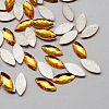 Transparent Faceted Horse Eye Acrylic Hotfix Rhinestone Flat Back Cabochons for Garment Design GACR-Q003-5x10mm-11-1