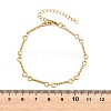 304 Stainless Steel Twisted Rope Link Chain Bracelets for Women BJEW-A160-09G-5