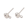 Non-Tarnish 304 Stainless Steel Stud Earring Findings STAS-P307-17B-P-2