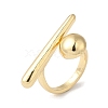 Alloy Open Cuff Rings for Women RJEW-S412-04G-06-2