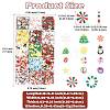 128G Christmas Theme Handmade Polymer Clay Cabochons CLAY-FS0001-51-4