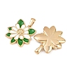 304 Stainless Steel Enamel Pendants STAS-P438-12C-G-2