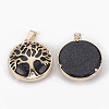 Synthetic Blue Goldstone Pendants G-S292-10D-G-2