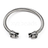 304 Stainless Steel Cuff Bangles for Women STAS-M023-09P-2