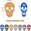 SUPERFINDINGS Skull Rhinestone Patches DIY-FH0002-05-2