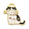 Valentine's Day Zinc Alloy Enamel Pendant PALLOY-Q460-01B-1