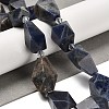 Natural Sodalite Beads Strands G-NH0005-B06-01-2