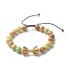 Natural Mixed Stone Braided Bead Bracelets BJEW-JB06604-2