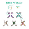 DIY Butterfly Dangle Earring Making Kits DIY-PJ0001-34-12