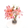 Plastic Flower Miniature Ornaments PW-WG0299B-02-1