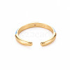 Brass Enamel Cuff Rings RJEW-T016-24F-NF-2