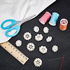 Gorgecraft 12Pcs 2 Style Alloy Rhinestone Shank Buttons RB-GF0001-05-5