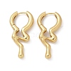 Rack Plating Brass Melting Drop Hoop Earrings for Women EJEW-Z019-19G-4