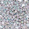 Electroplated Natural Lava Rock Beads G-NB0001-93-4