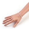 Natural Rose Quartz Stretch Bracelets BJEW-JB03797-01-3