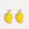 Fruit Alloy Enamel Pendants LS-ENAM-P264-02I-G-1