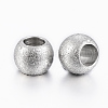 Tarnish Resistant 202 Stainless Steel Textured Beads STAS-K154-A-72P-2