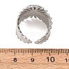 V-Shaped 304 Stainless Steel Cuff Ring Components SA-CBAC0DF-01B-P-3