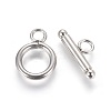 304 Stainless Steel Toggle Clasps X-STAS-G204-01A-P-1
