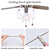 CRASPIRE 2 Sets Alloy Ceiling Fan Pull Chain Extenders FIND-CP0001-77-6