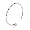 Wave Alloy Cuff Bangles BJEW-L701-04P-4