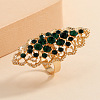 Geometric Hollow Alloy Rhinestone Finger Rings DY9557-3-2