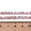 Electroplate Transparent Glass Beads Strands GLAA-N021-4mm-25-2